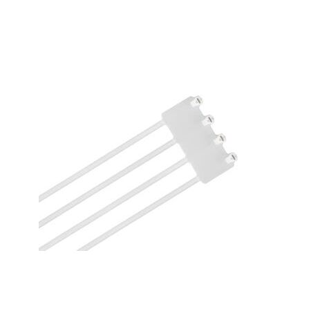 Cable Tie Ty-Rap Identification (ID) Quad Tab 184 x 4.8mm Natural