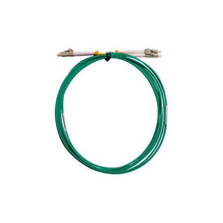 Fibre Patch Lead LC-LC OM4 3 Metre | Green LSZH | 2mm Duplex by MSS