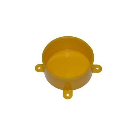 Disposable Lid with Lugs for Junction Boxes Yellow