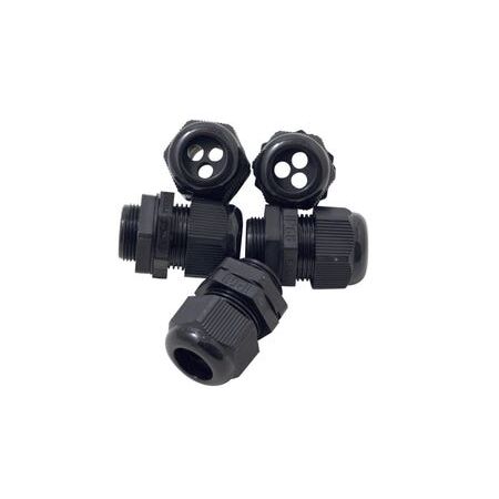 NYLON GLAND 9-18 WITH SOLAR INSERT 3x7MM