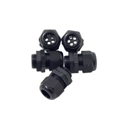 NYLON GLAND 9-18 WITH SOLAR INSERT 5x5MM