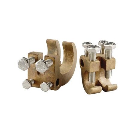 Brass rebar grounding clamp 70mm2