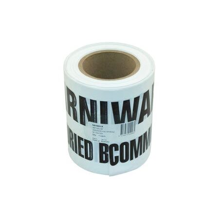 TAPE UNDERGROUND COMMS NON-DETECTABLE 150MM X 100M WHITE