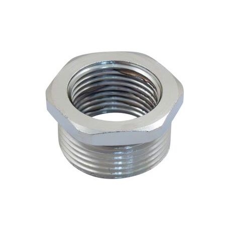 NIC PLT BRASS REDUCER MALE 32 FEMALE 25