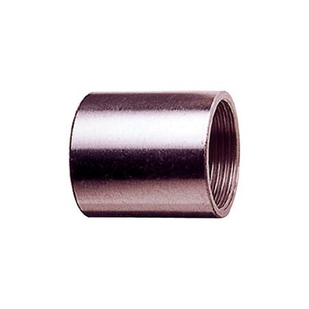 NIC PLT BRASS THREADED COUPLING M25