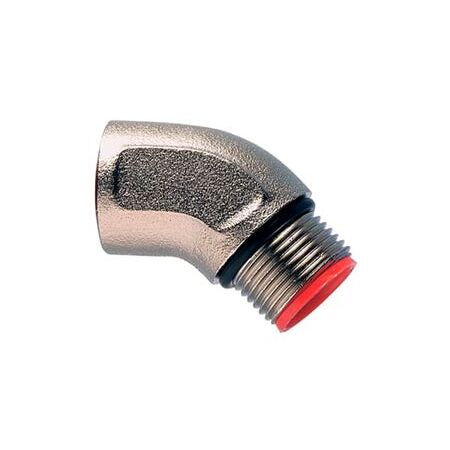 SOLID NIC PLT BRASS 45 DEGREE ELBOW M32