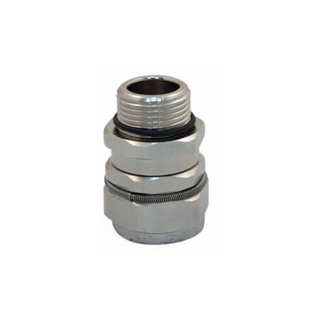 PLIABLE STRAIGHT BRASS CONNECTOR 40MM