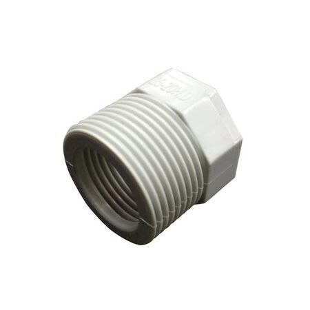 Screwed Reducer Fitting PVC 25-20mm Grey
