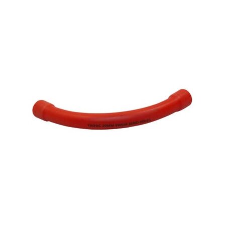Sweep Bend 90 Degree Fitting 20mm Orange