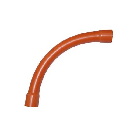 Sweep Bend 90 Degree Fitting 80mm Orange