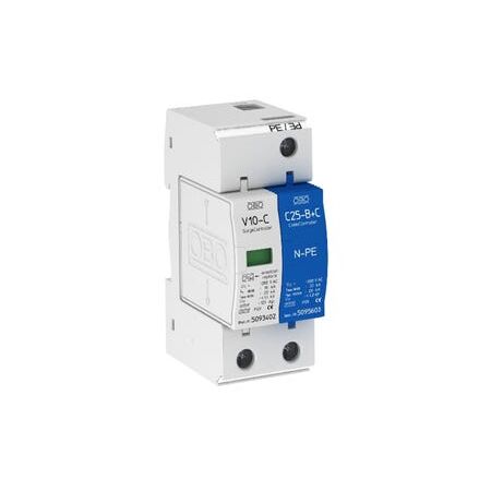 SURGE DEV V10 TYPE 2+3 1P+N 20kA