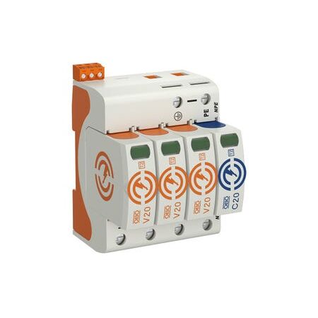 SURGE DEV V20 TYPE 2 3P+N 40kA + SENSOR