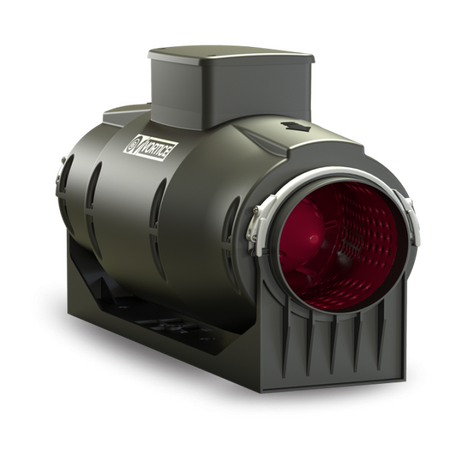 Residential Ventilation Fan | 215W Power | 2070 m3/hr Airflow | Low Noise by Allvent