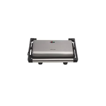 4 Slice Sandwich Press | 1800W Power | Non-Stick Plates & Floating Top | Brushed Stainless Steel by GAF