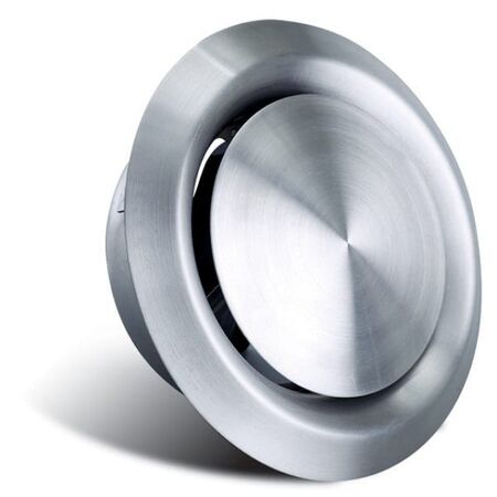 Stainless Steel Cone Grille | 100mm Duct Size | Adjustable Airflow Control | Durable Construction by Allvent Stainless Steel Cone Grille | 100mm Duct Size | Adjustable Airflow Control | Durable Construction by Allvent