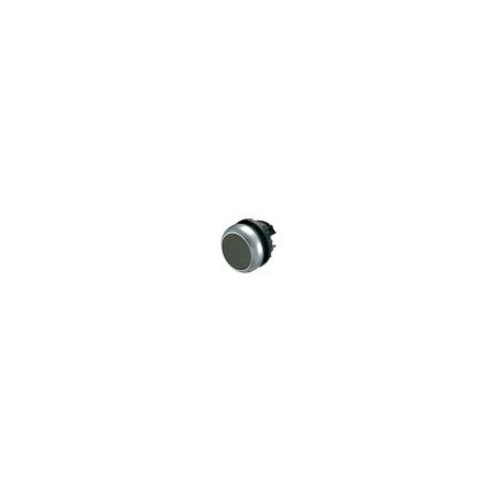Momentary Pushbutton Switch | Black Button & Titanium Bezel | RMQ-Titan Series by Eaton