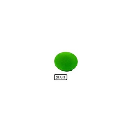 M22 Green Start Button Plate | Compact Size | Durable for Industrial Use | Eaton