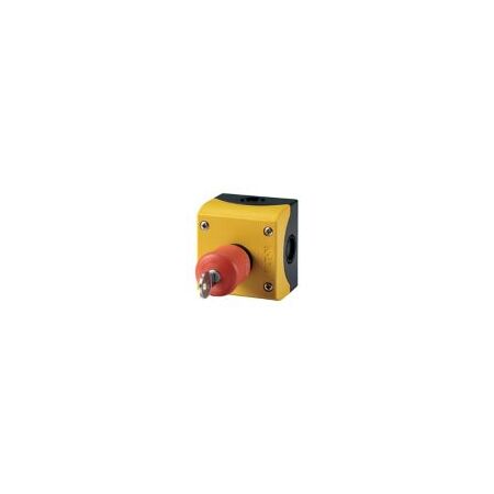 Emergency Stop Button | Mushroom Pushbutton 38mm | Key Release Mechanism | Red by Eaton