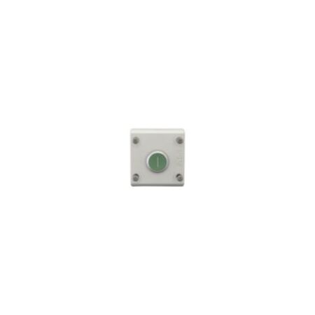 Industrial Control Pushbutton | Momentary Operation | 1 NC & 1 NO Contact | Green Titanium Bezel by Eaton