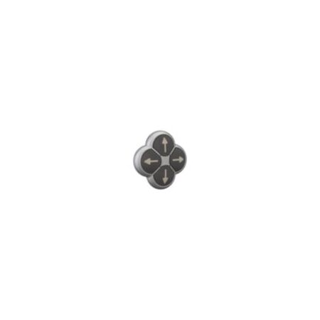 4-Way Pushbutton Switch | Momentary Non-Flush Actuators | Titanium Bezel & Arrow Indicator by Eaton