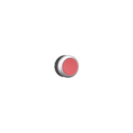 Industrial Control Pushbutton Red | Momentary Flat Design | Titanium Bezel | Compact Size by Eaton