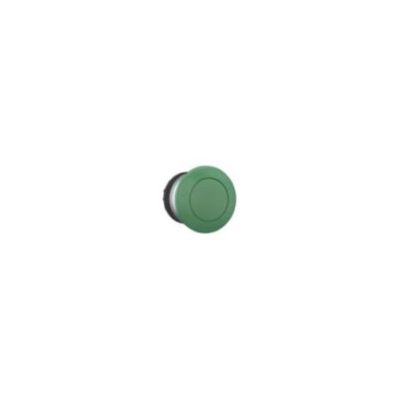 Mushroom Push Button Actuator | Momentary Operation | Green Color | Titanium Bezel by Eaton