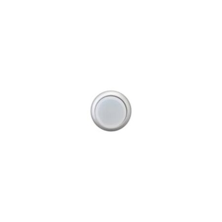 Illuminated Push Button Switch | Momentary Action | White with Titanium Bezel | CE Marked by Eaton