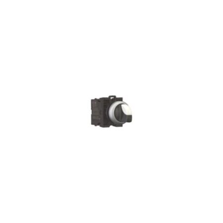 Maintained 3-Position Selector Switch | Thumb-Grip & Titanium Bezel | 2 N/O Contacts | Eaton