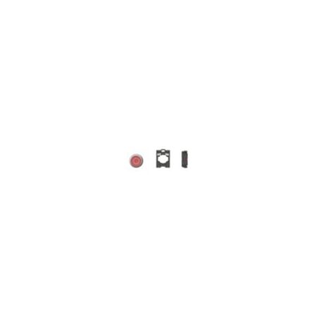 Industrial Control Pushbutton | Red Momentary Design | 1 NC Contact | Titanium Bezel by Eaton