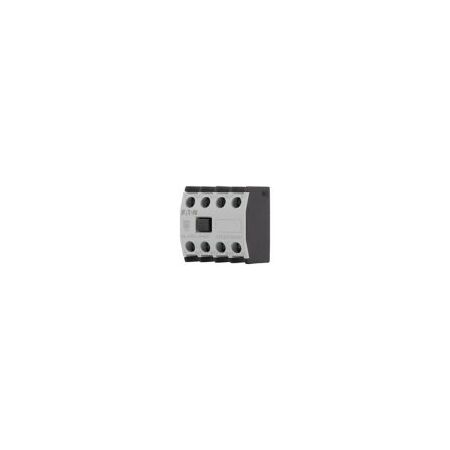 4 Pole Auxiliary Contact Module | 4 N/O Contacts | Rated 10 A at 24 V DC | Finger-Proof Protection by Eaton