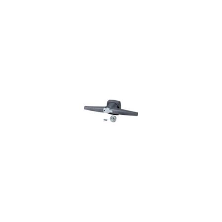Rotary Door Handle with Padlock | 90° Switching Angle | Gray Color | Eaton K5DG/P