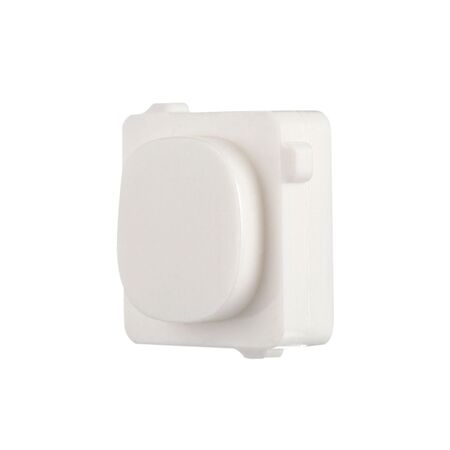Blank Button Mech Wafer White