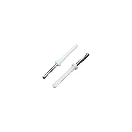 Nail Inn Anchor Round Head 6.5mm | Durable Nylon | Pack of 25 | Corrosion Resistant by Tuff