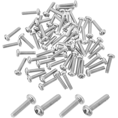 Pozi Round Head Zinc Screw 5/32" x 1-1/2" | Corrosion Resistant | Metal Thread Design | 100 Pack by Tuff