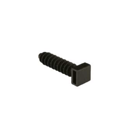 Christmas Tree Plug Black 6mm | Durable Plastic | Pack of 100 | Easy Cable Management by Tuff