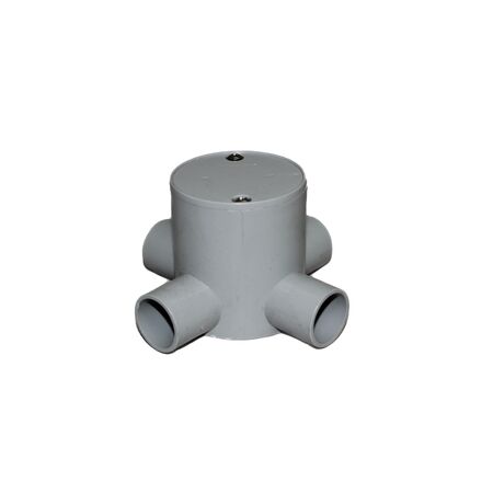 Four Way Deep Junction Box for 25mm Conduit | Durable Construction | Four Entry Points | GTS