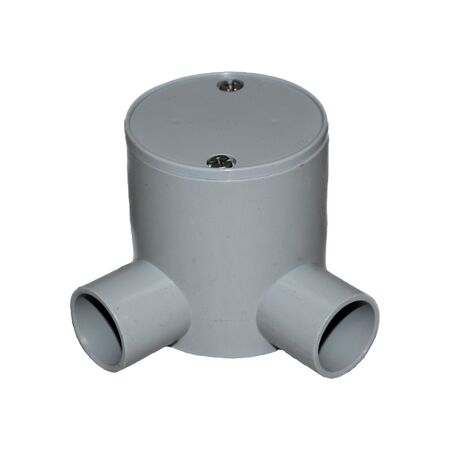 Right Angle Deep Junction Box | 25mm Size | Durable Plastic | Easy Conduit Direction by GTS