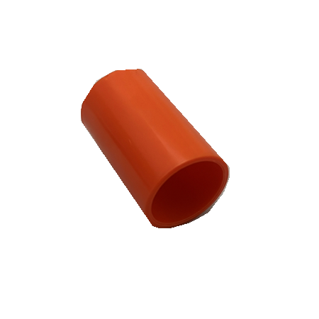 25mm Solid Coupling | Durable Plastic | Bright Orange Color | Secure Connection by GTS