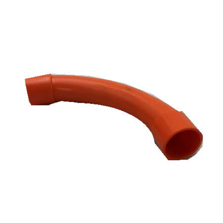 32mm Standard Bend Conduit Fitting | Durable Plastic | Bright Orange Color | Electrical Applications by GTS