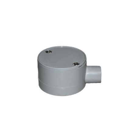 20mm One Way Shallow Junction Box | Durable Plastic | Compact Design | Electrical Conduit by GTS