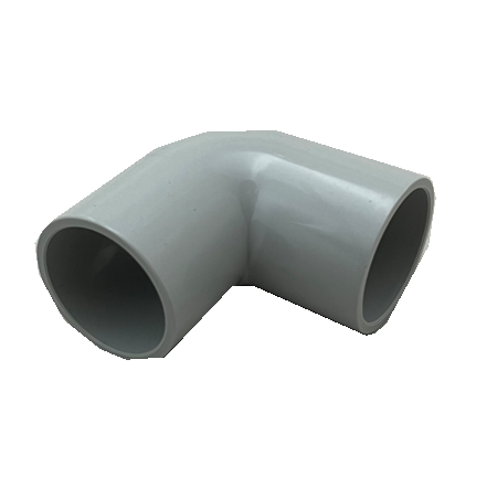 90 Degree Elbow 25mm Conduit Fitting | Durable Plastic | Small Grey Finish by GTS