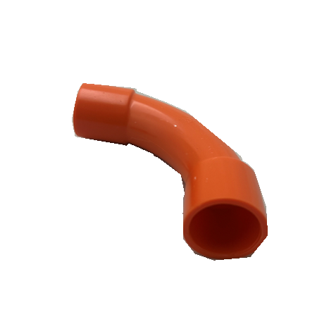 25mm Standard Bend Orange | Durable PVC | Smooth Wiring Protection | Easy Identification by GTS