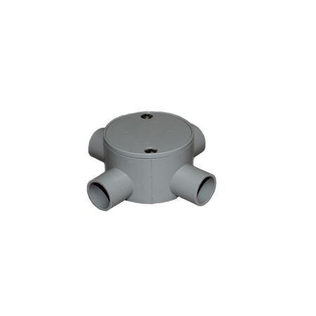 20mm Four Way Shallow Junction Box | Durable Construction | Space-Saving Design | 4 Entry Points | GTS