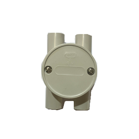 25mm Shallow Junction Box H Style | Durable Plastic or Metal | Easy Conduit Connections | Compact Design by GTS