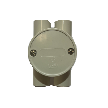 25mm Deep Junction Box H Style | Durable Plastic/Metal | Compact Design | Easy Wiring Access by GTS
