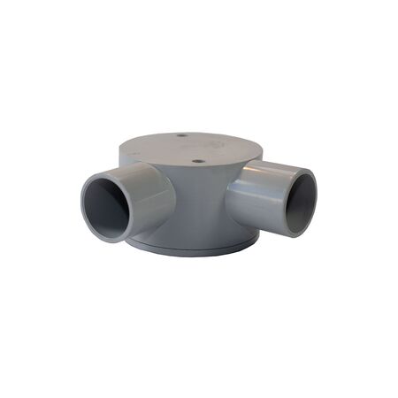 25mm Right Angle Shallow Junction Box | Designed for 25mm Conduit | Space-Saving Depth | Easy Direction Changes by GTS