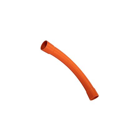 63mm Sweep Bend 90 Degree | High Durability Plastic | Bright Orange Color by GTS