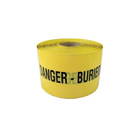 Gas Warning Tape 500m | Bright Yellow Color | Non-Detectable | Clearly Marked by GTS