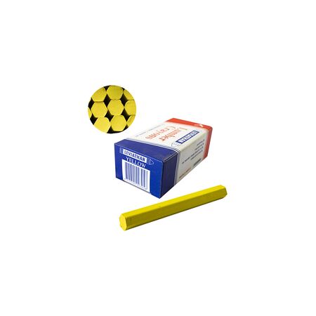 Lumber Crayons Box of 12 | Bright Yellow Color | Durable Marking | Ideal for Rough Surfaces by GTS