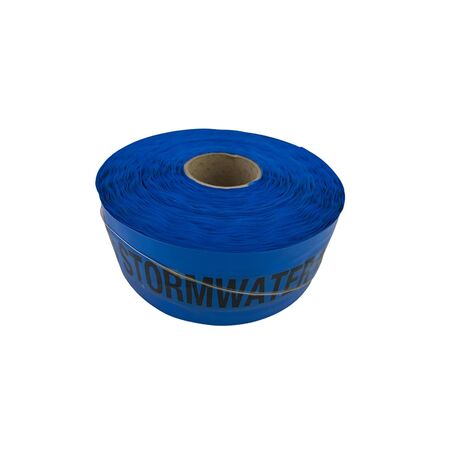 Detectable Warning Tape for Stormwater | 250m Length | Durable Material & Blue Color by GTS